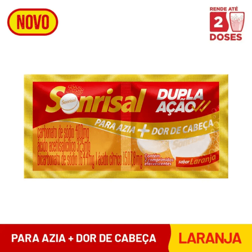 Sonrisal Laranja com 2 Comprimidos Efervescentes