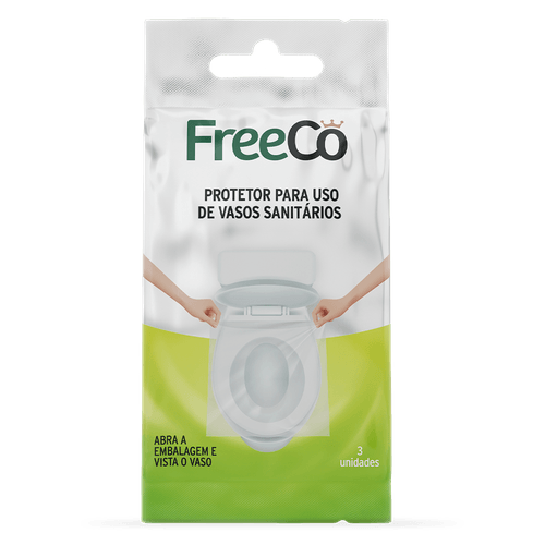 FreeCô Protetor de Assento Sanitário - 3 unidades