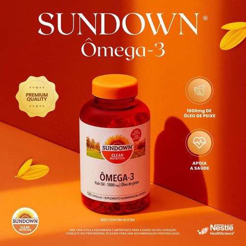 Suplemento Alimentar Sundown Ômega 3 1.000mg - 120 Cápsulas