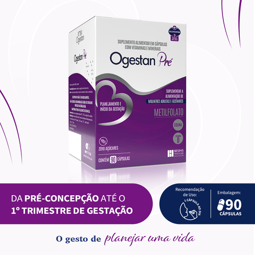 Ogestan Pré com 90 cápsulas