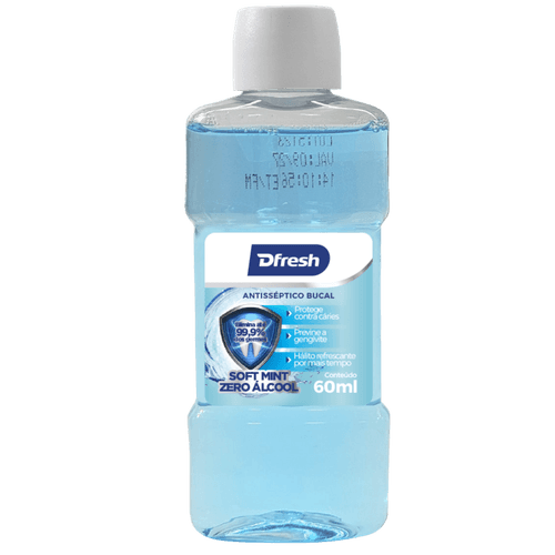 Enxaguante Bucal Dfresh sem Álcool Menta - 60ml