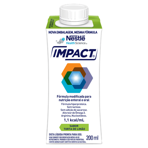 Fórmula Hiperproteica Torta de Limão Zero Lactose Impact - 200ml