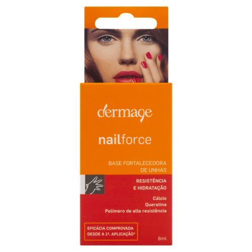 Base Unha Forta Dermage Nail Force 8Ml - Dermage