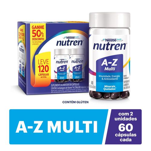 Suplemento Alimentar Nutren A-Z Multivitamínico - 120 Cápsulas