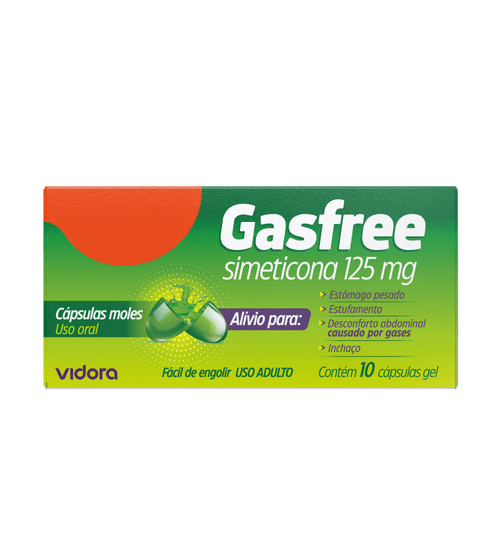 Gasfree Simeticona 125mg Wissen - 10 Cápsulas Gel
