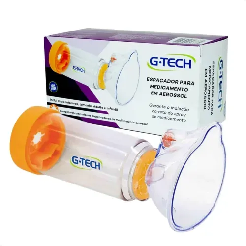 Espaçador Valvulado G-Tech Adulto e Infantil - 2 Máscaras