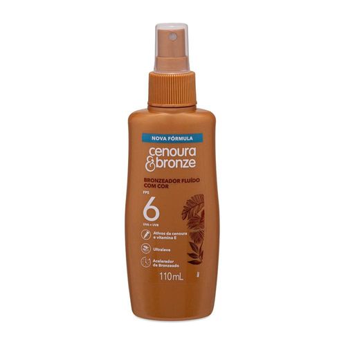 Bronzeador Fluído com Cor FPS 6 Cenoura & Bronze - 110ml