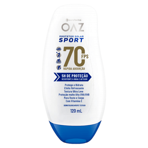 Protetor Solar Oaz Sport FPS 70 - 120ml