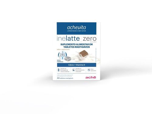 Inelatte Cálcio + Vitamina D Cappucino 60 tabletes
