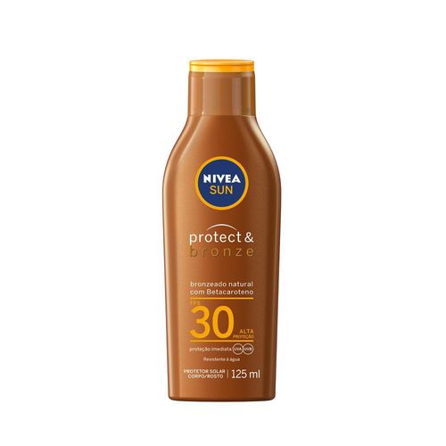 Protetor Solar Nivea Protect Bronze Fps30 125Ml - Nivea Sun