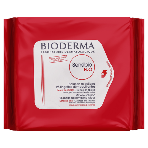 Lenço Demaquilante Sensibio H2O Micelar 25Un - Sensibio