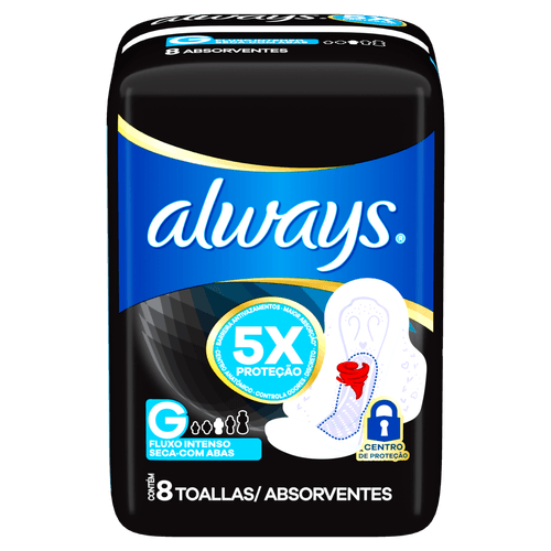 Absorvente Noturno Seca com Abas 31cm 8un Always