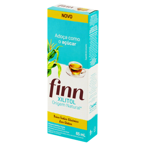 Adoçante Finn Xylitol Fr 65Ml - Finn