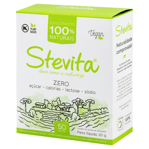 Adoçante Stevita Sweetenergético Pó 50 Env - Stevita
