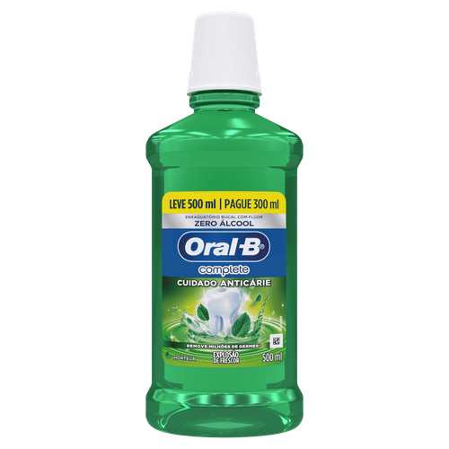 Antisséptico Bucal Oral B Hortelã Lv500Ml Pg300Ml - Oral B