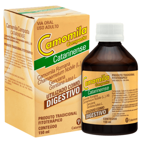 Camomila Composta Catarinense Caixa 150ml Solução