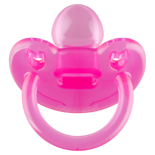 Chupeta Infantil Ortodôntica Kuka N01 Rosa 6m+