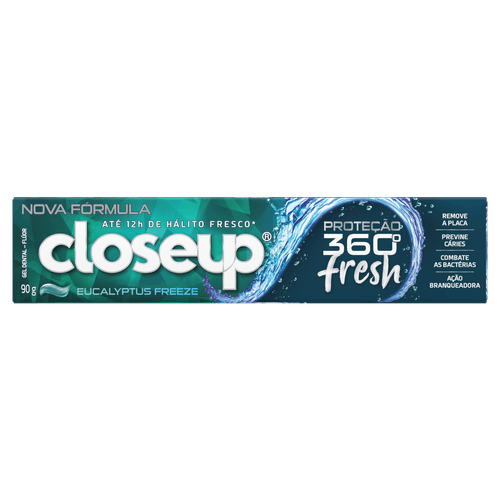 Gel Dental Close Up Proteção 360º Fresh Eucalyptus Freeze 90 GR