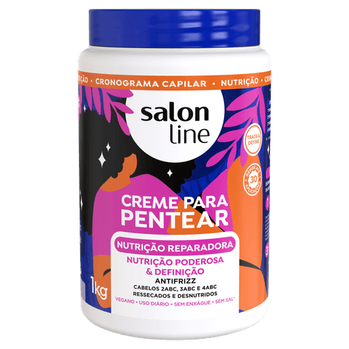 Creme Pentear Salon Line Nutri Reparador 1Kg - Salon Line