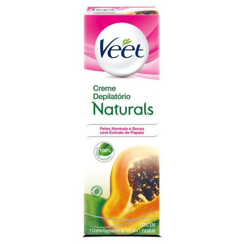 Creme Veet Pele Norm Naturals Papaia 100Ml - Veet