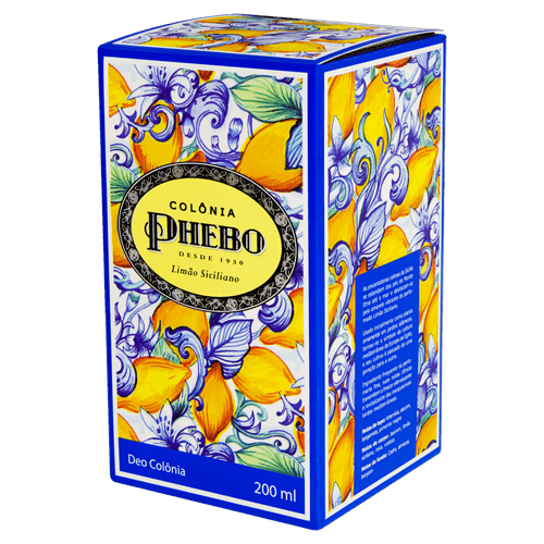 Desodorante Colônia Phebo Limão Siciliano 200ml