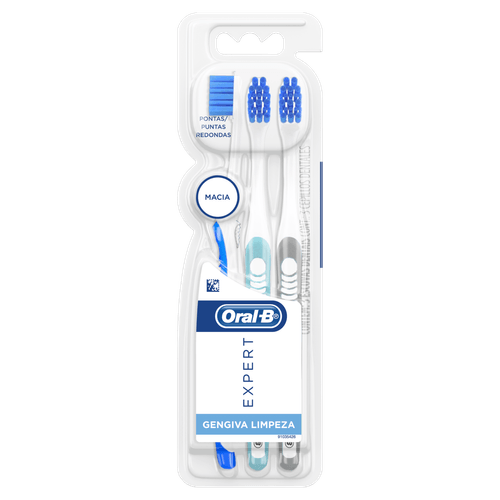 Escova Dental Expert Gengiva Limpeza 1 un Cerdas Macias Arredondadas Oral-B