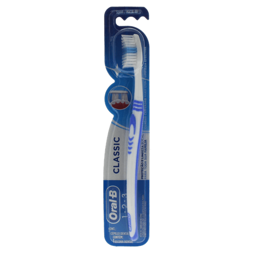 Escova Dental Macia Oral-B 1-2-3 Classic