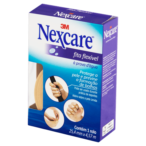 Esparadrapo Nexcare Fita Flex A Pv/Água 25Mmx4,5Mt - Nexcare