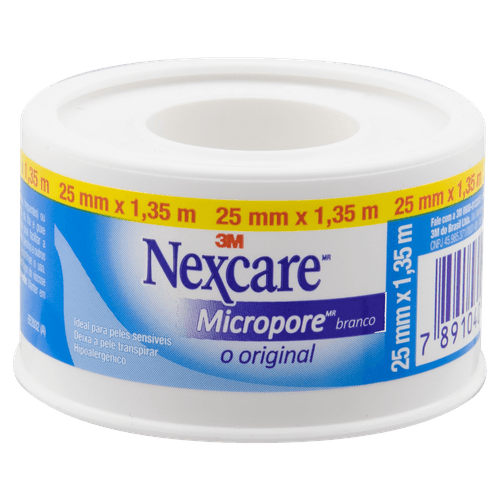Fita Micropore Branca Nexcare 25mm x 1,35m
