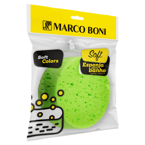 Esponja Banho Espuma Alta Densidade Cores Sortidas Marcoboni