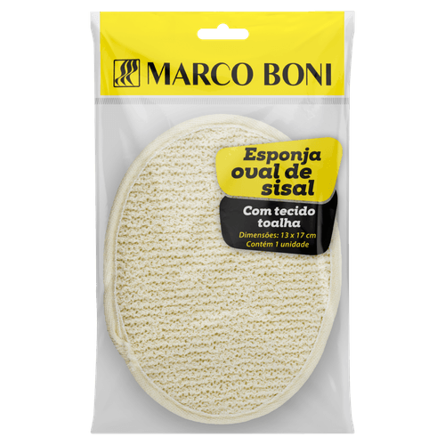 Esponja Sisal Escuro Oval Banho 8397