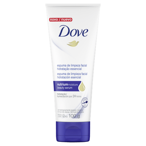 Espuma de Limpeza Hidratação Essencial Facial Dove Bisnaga 100g