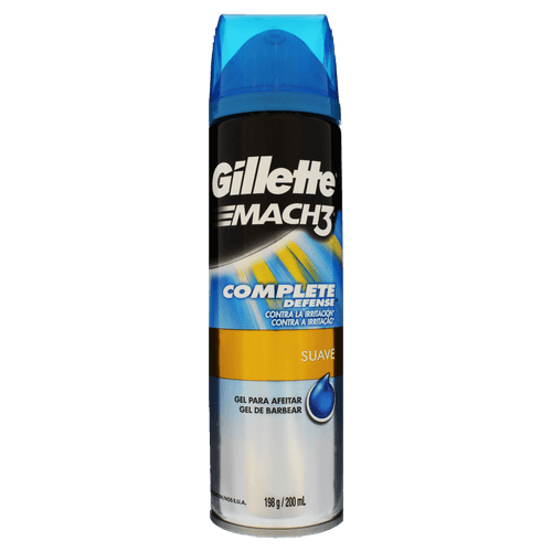 Gel de Barbear Mach3 Complete Defense 200ml Mentol Gillette