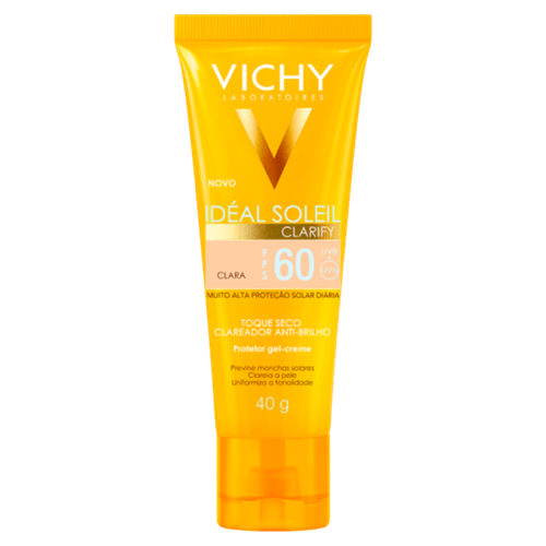 VICHY PROTETOR SOLAR FACIAL IDEAL SOLEIL CLARIFY COR CLARA 40G