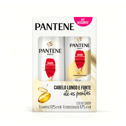 Kit Shampoo e Condicionador Cachos Hidra-Vitaminados 2x175ml Pantene