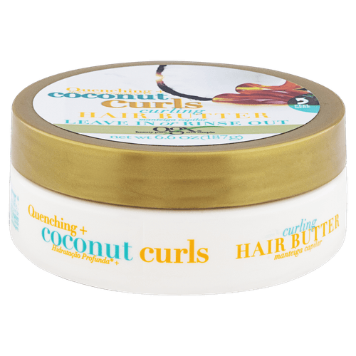 Manteiga Capilar Hidratante para Cachos Coconut Curls Creme 187g OGX
