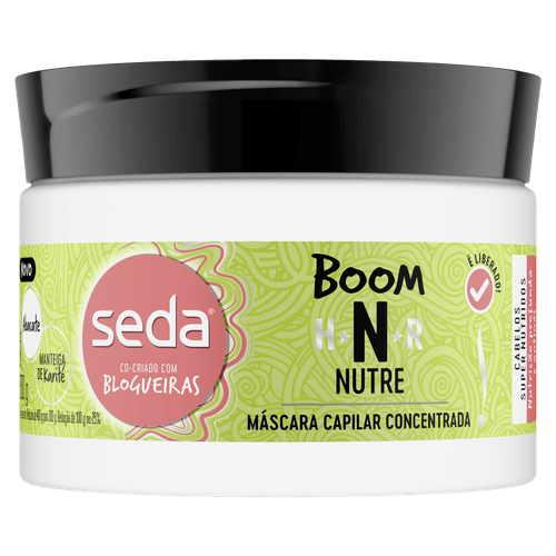 Máscara Tratamento Seda Boom Nutre 300G - Seda