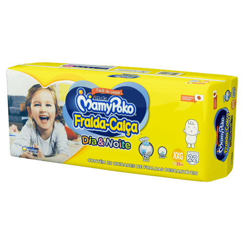 Mamypoko Fralda-Calça Dia & Noite XXG 22 un – Proteção 12h Antivazamento