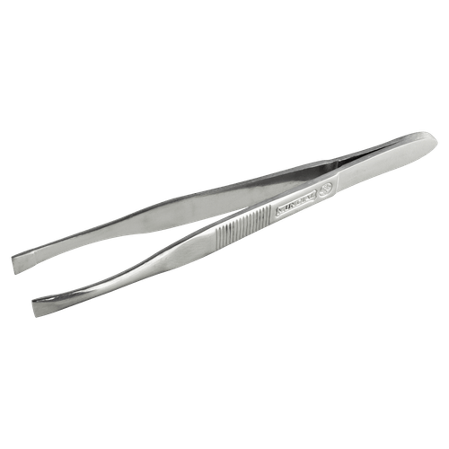 Pinça Ponta Reta Classic Inox Prata para Sobrancelhas Mundial