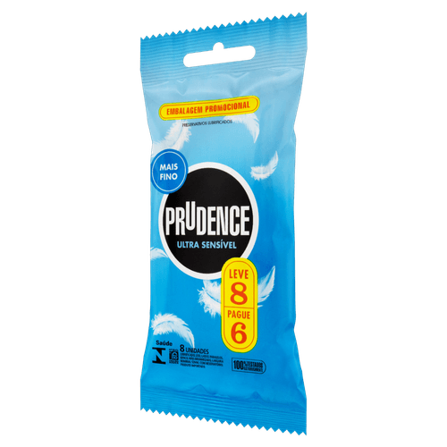 Preservativo Prudence Ult Sensi - Leve 8 Pague 6 - Prudence