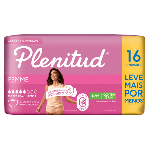 Roupa Íntima Plenitud Active Para M 16Un - Active