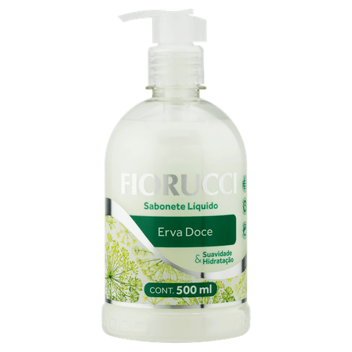 Sabonete Líquido Erva-Doce Fiorucci Frasco 500ml