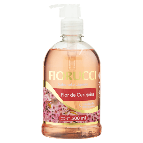 Sabonete Líquido Flor de Cerejeira Fiorucci Frasco 500ml