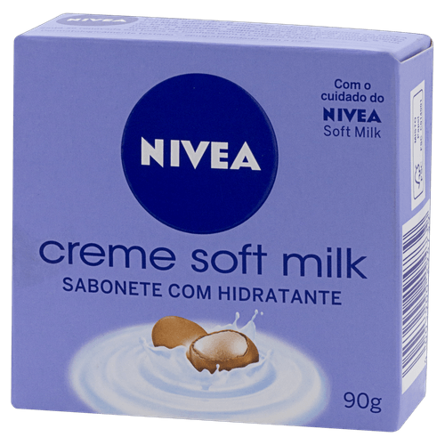 Sabonete Barra Hidratante Nivea Creme Soft Milk Caixa 90g