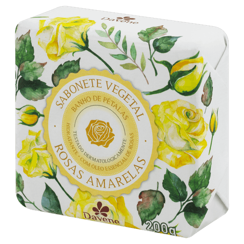 Sabonete Veg Rosa Amarelas 200G - Davene
