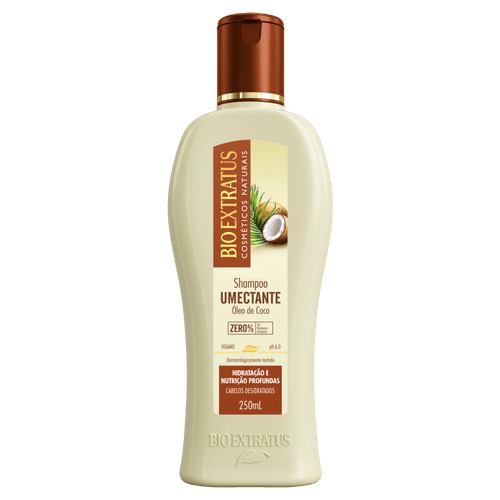 Shampoo Umectante Óleo De Coco 250Ml - Bio Extratus
