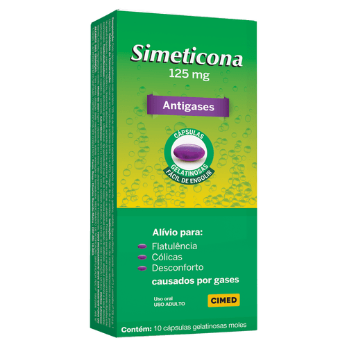 Simeticona 125mg Genérico Cimed 10 Cápsulas Gelatinosas