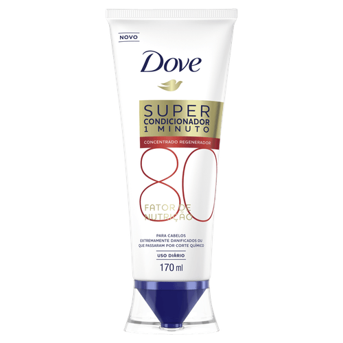 Condicionador Super 1 Minuto Fator Nutri 40 170ml Dove para Cabelos Danificados