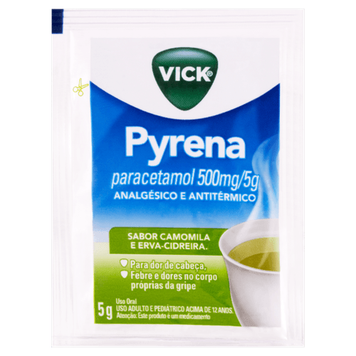 Chá Vick Pyrena Camomila e Erva-Cidreira Vick 500mg Pó 5g