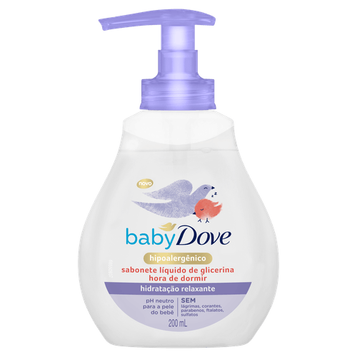 Sabonete Líquido de Glicerina Dove Baby 200ml Frasco Pump